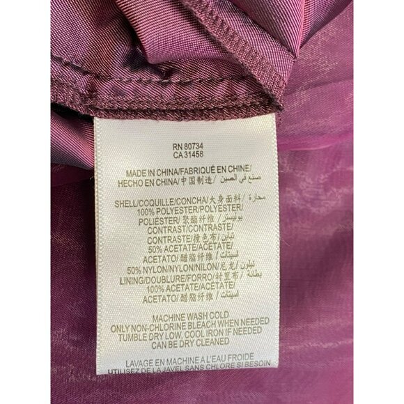 BCBGeneration Gown Dress Size 4 Purple Plum Magenta Taffeta Formal BCBG - Picture 8 of 10